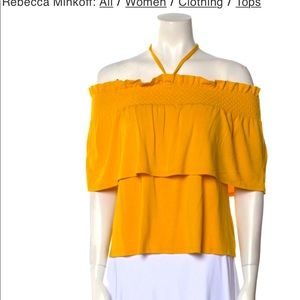 Black Rebecca Minkoff off the shoulder top.